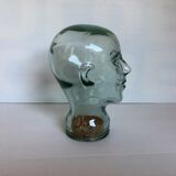 Green glass head