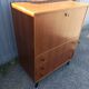 Old secretary cabinet scandinavian dresser vintage compass feet