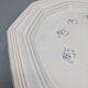 Pale pink octagonal dish, floral decoration of Niderviller - ∅ 32cm