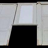 Boiserie XIX° 2x2 portes miroir Louis Philippe H2,46m L4,5m