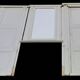 Boiserie XIX° 2x2 portes miroir Louis Philippe H2,46m L4,5m