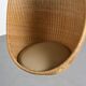 Fauteuil suspendu dit "Egg" par Nanna Ditzel, design 1959