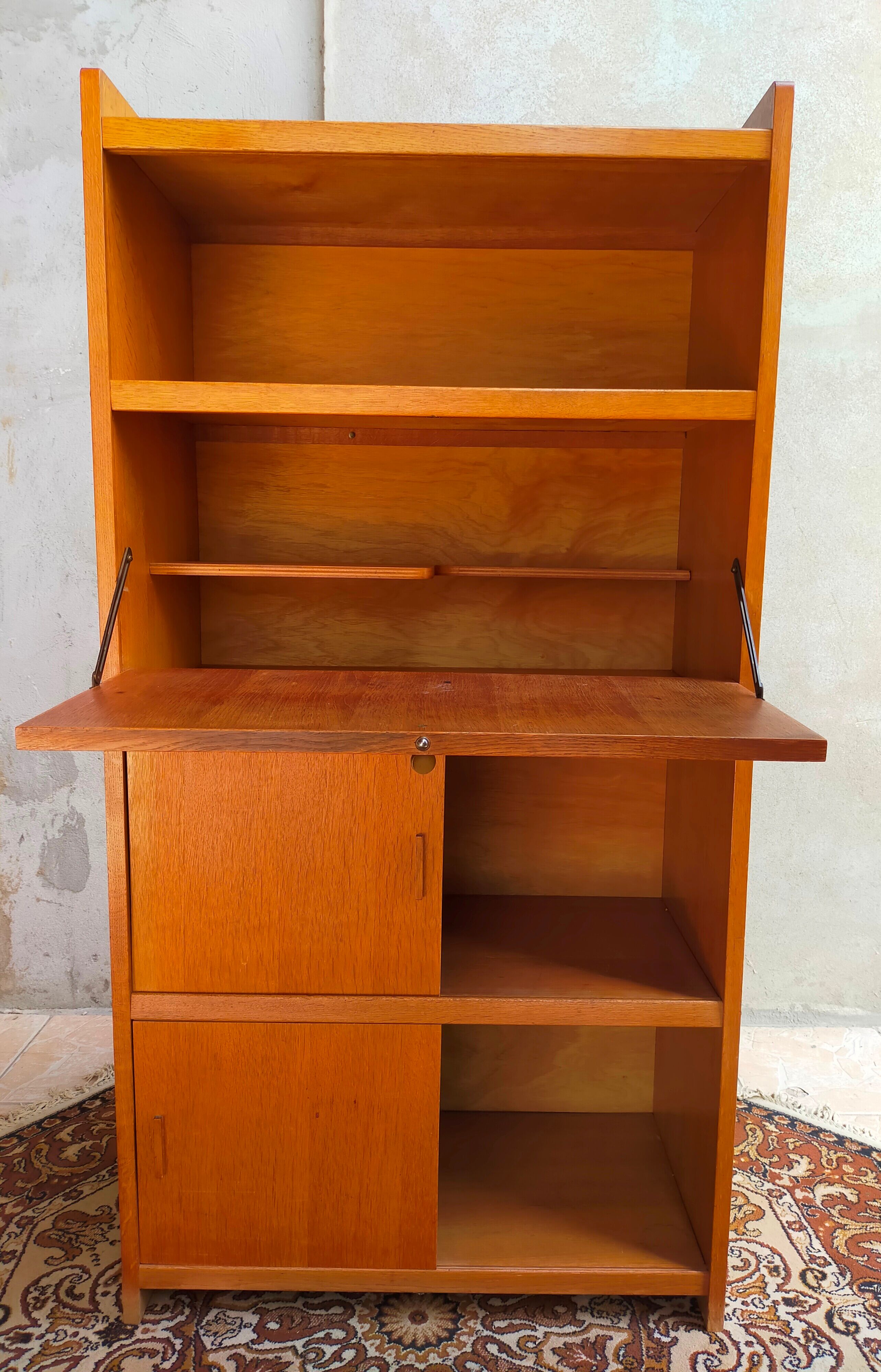Vintage oak secretary