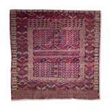 Ancient Turkmen Afghan Hatchlou handmade carpet 133x133 cm