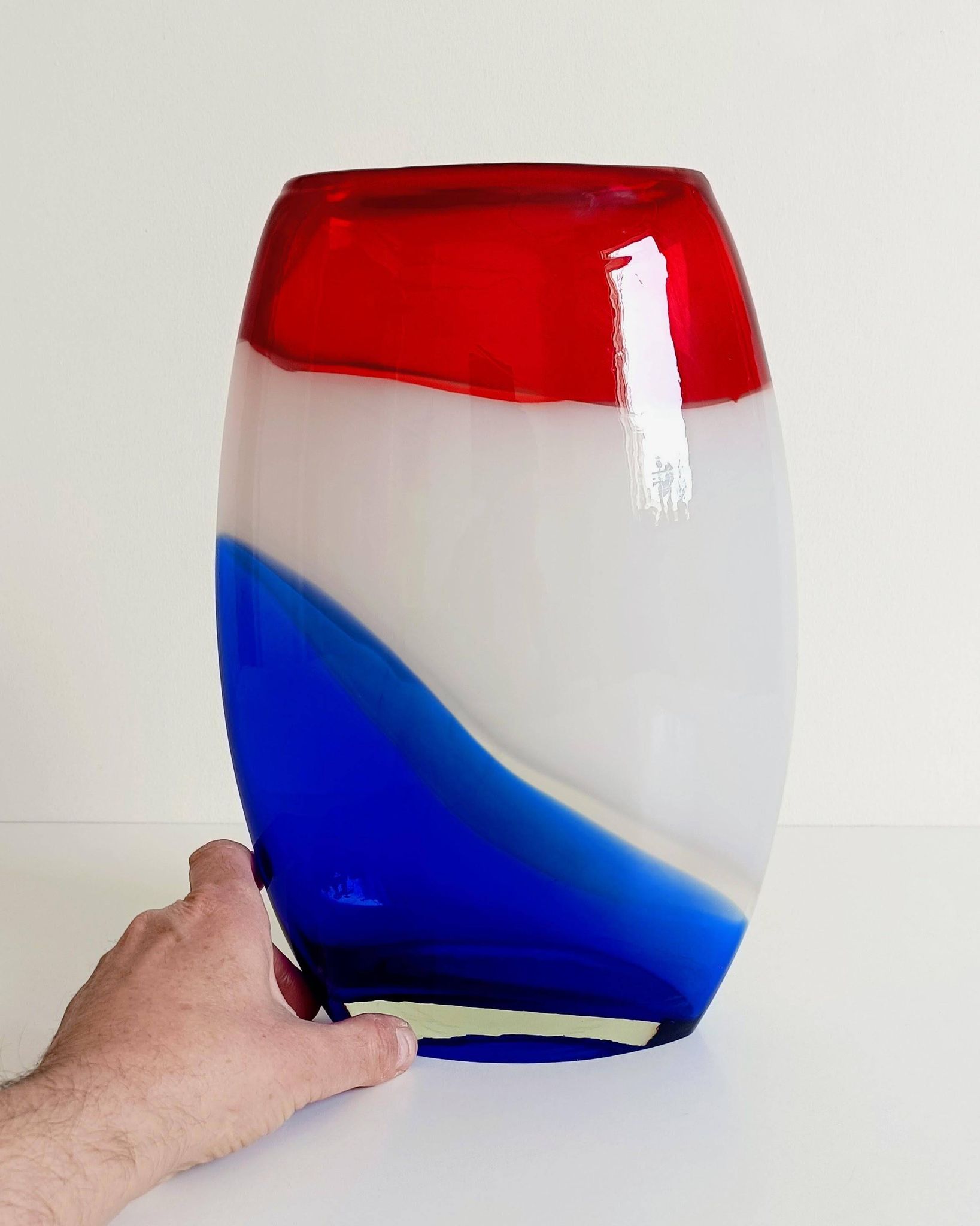 Post-Modern Murano Art Glass Vase by Cose Belle, Italy, 1980s
