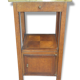 Bedside in iron and wood