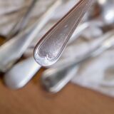 Set of 5 silver soup spoons "Louise"