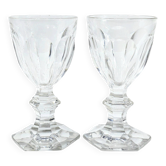 Baccarat - 2 White Wine Glasses - Harcourt Model
