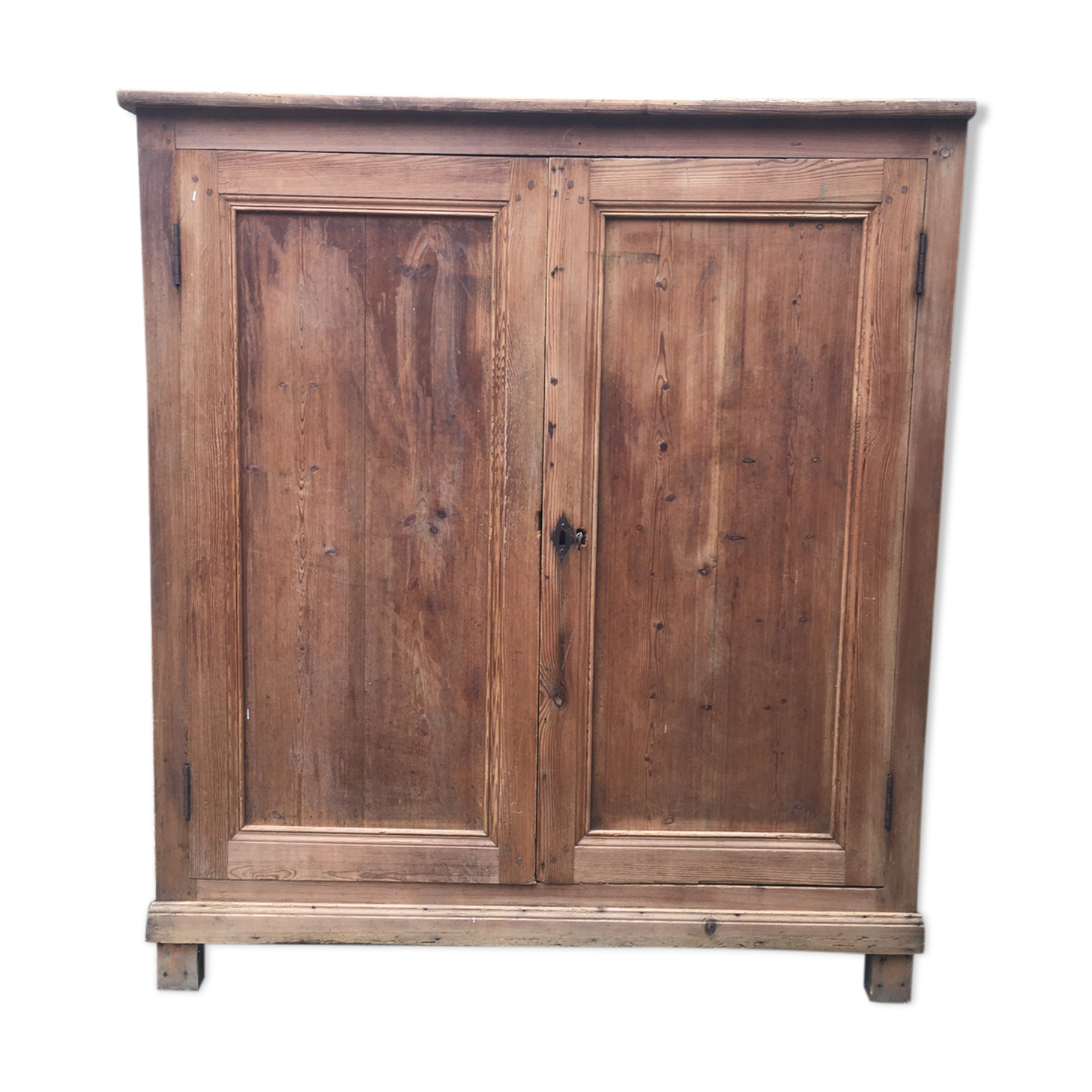 Wooden cabinet with interior doors