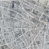 Plan Paris to Bird's Flight by Peltier: Issy les M. Les Invalides Le Champ de Mars, Montparnasse