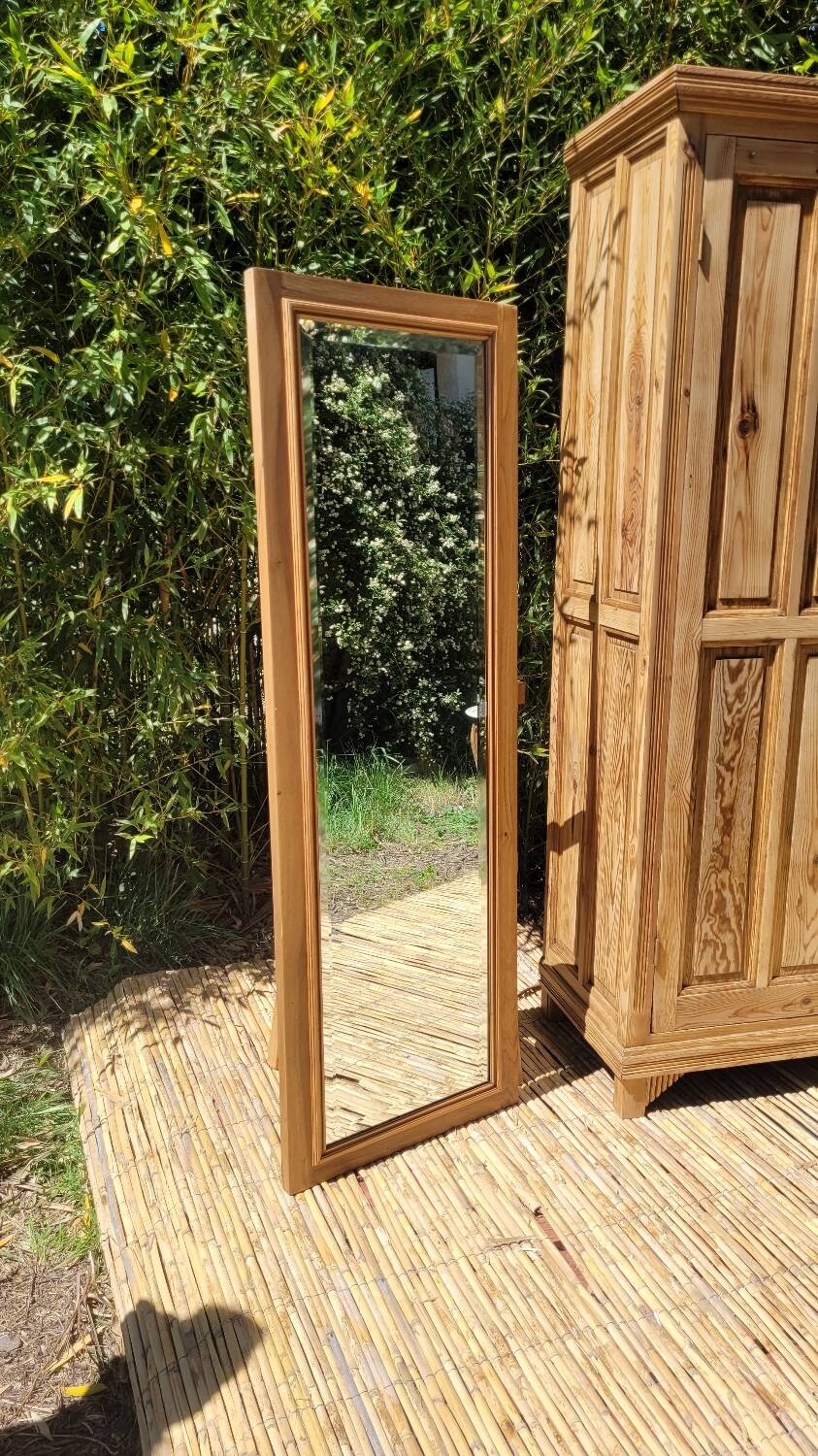 Large renovated antique mirror