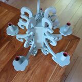 Gustavian style wooden chandelier