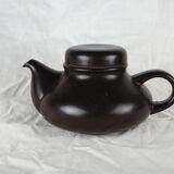 Black teapot - Gresline, Franco Pozzi, Italian design - 1970s