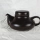 Black teapot - Gresline, Franco Pozzi, Italian design - 1970s