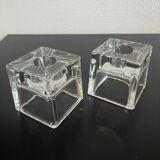 Paire de bougeoirs coniques Ice Cube Dansk