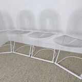 Set of 4 Vintage Postmodern Cantilever ' Swing ' Dining Chairs By Jutta & Herbert Ohl For Rosenthal