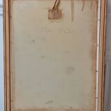 Oil painting on canvas terrace Signed May 1962