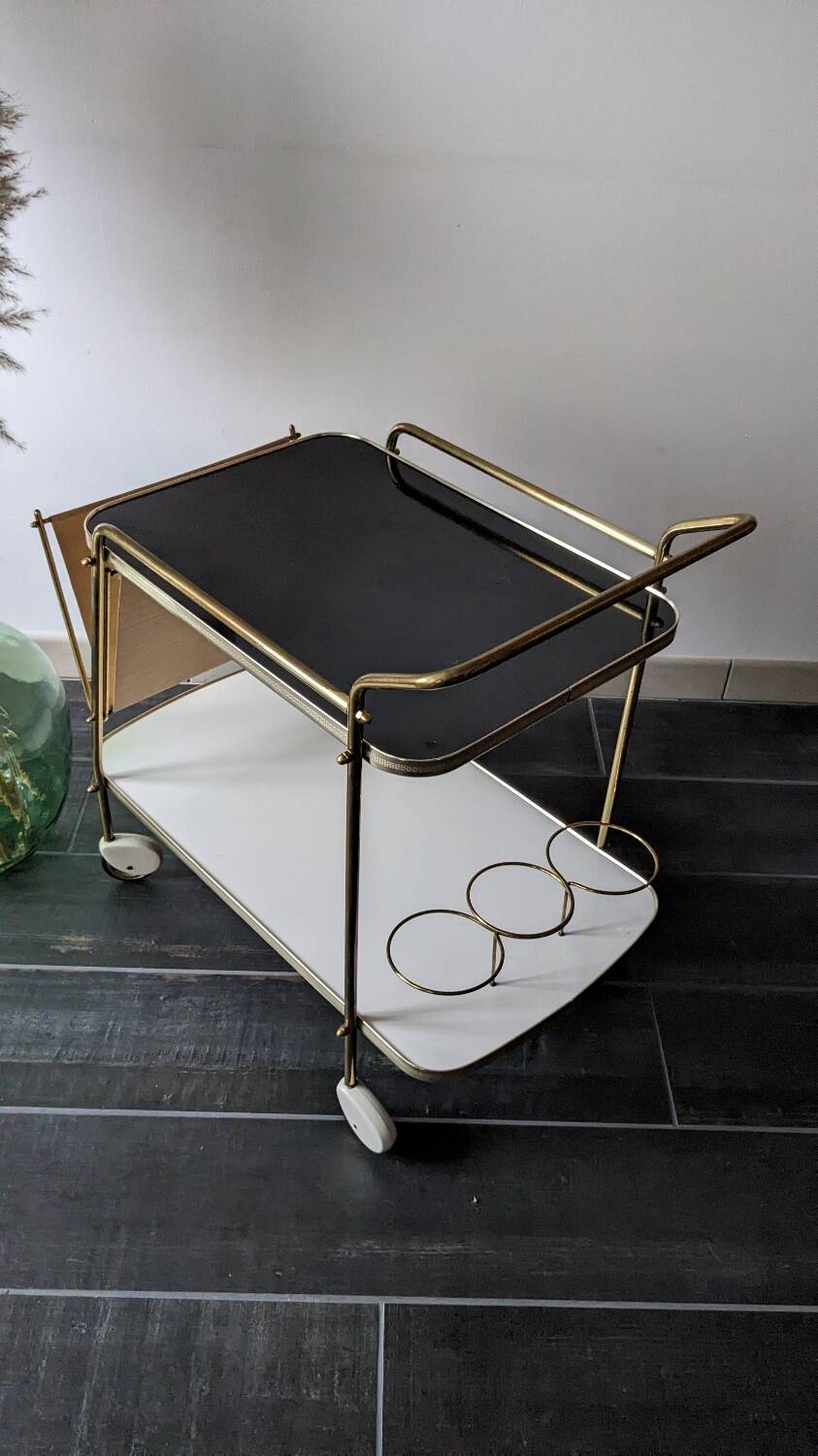 Vintage bar cart