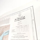 Map West Coast France from Belle île to Noirmoutier Island 1981
