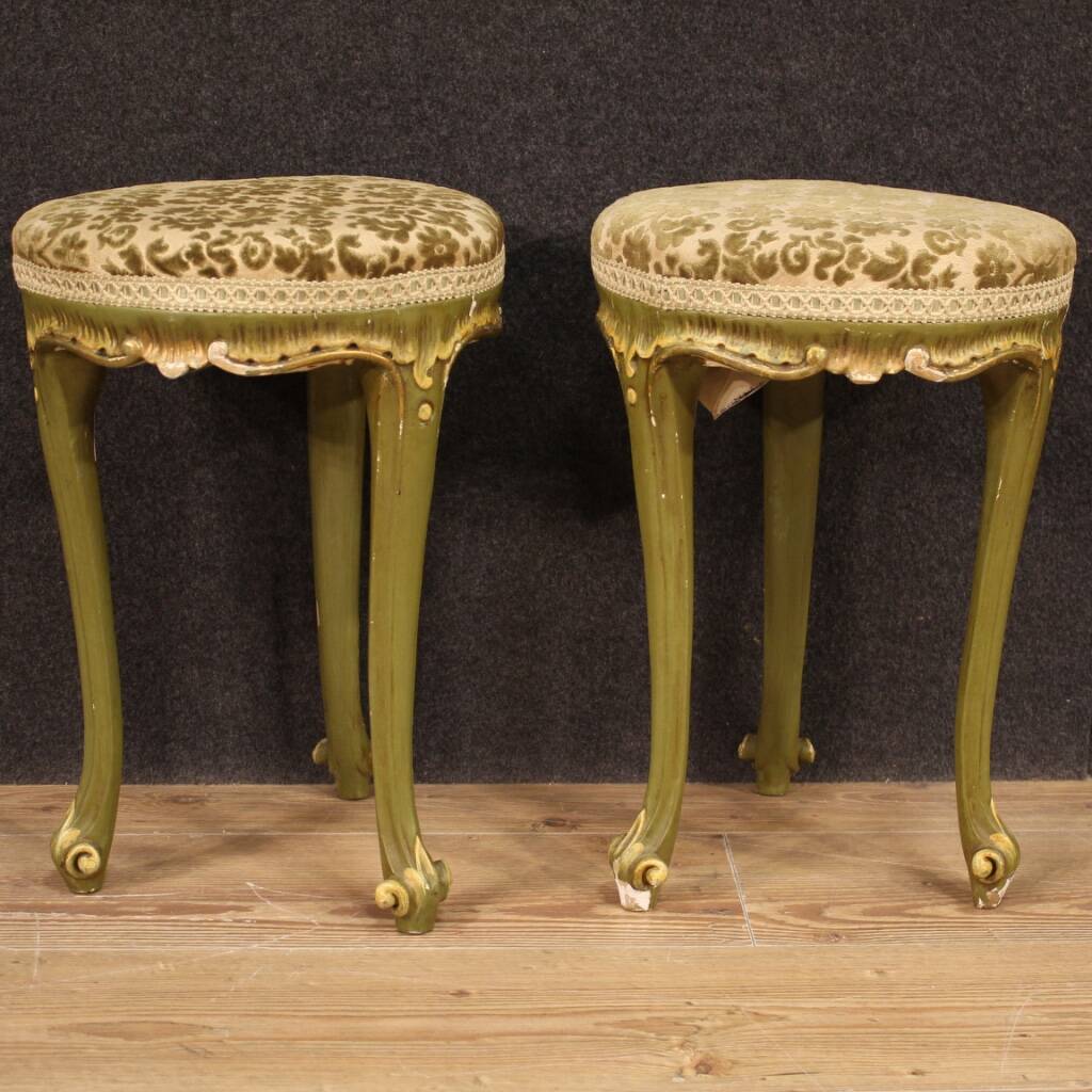 Pair of Venetian stools from the 20th century