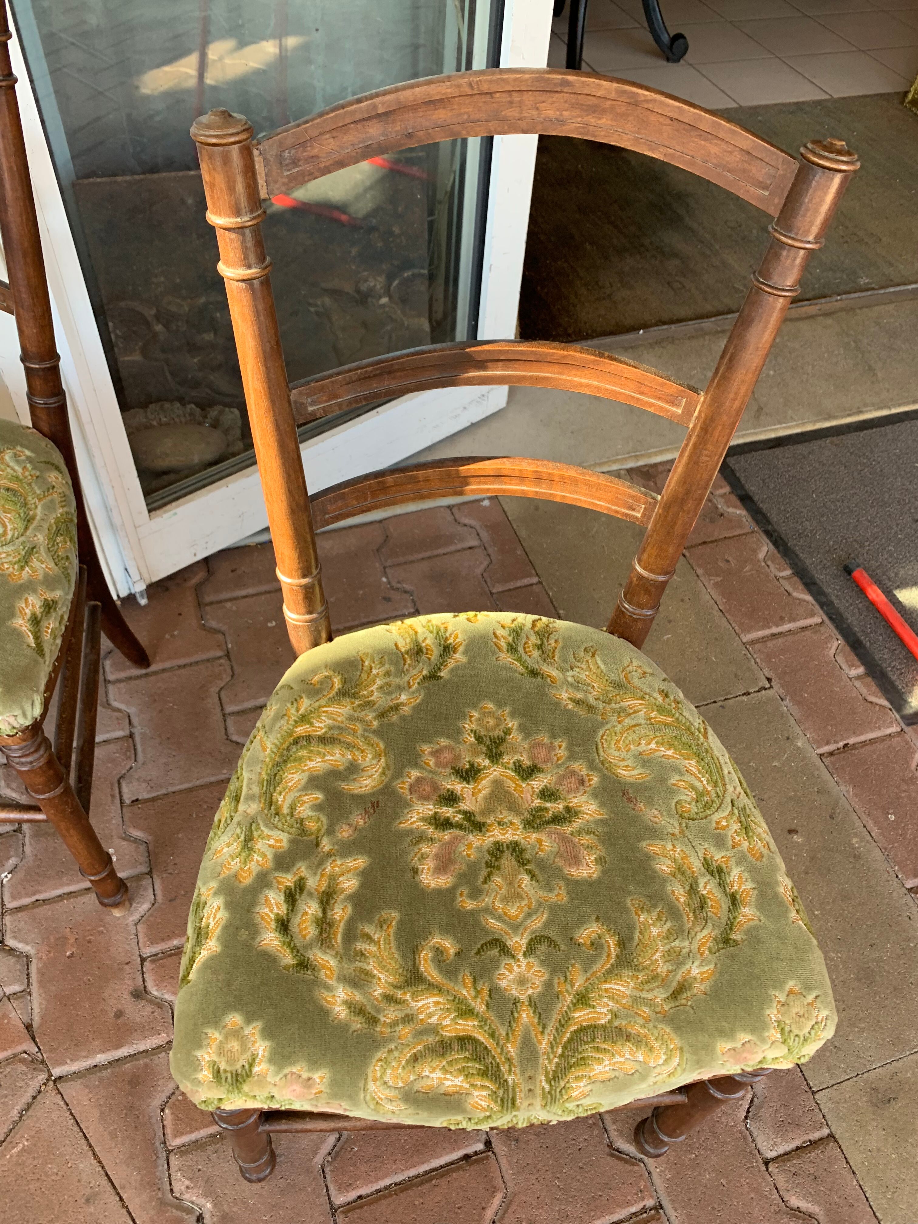 Paire de chaises de chambre