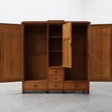 Armoire de style Art Nouveau avec plaquette signée par Geo Vervanck, Belgique