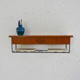 Scandinavian hanging bedside table with drawer