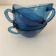 set of three blue Vereco cups