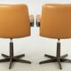 Pair of swivel armchairs by Geoffrey Harcourt.