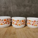 Lot de 3 tasses à café vintage