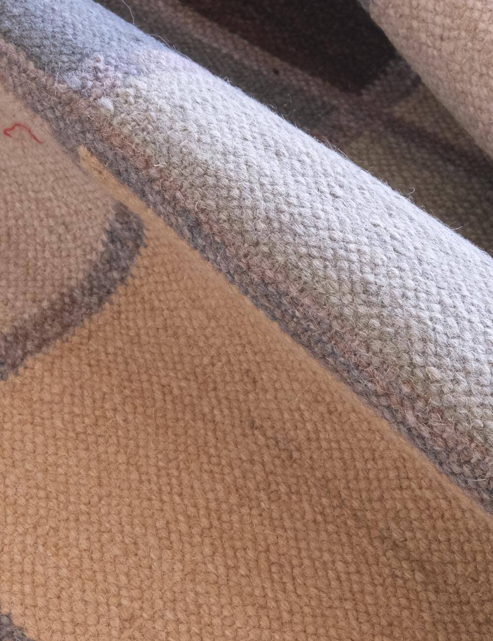 Tapis Kilim vintage à carreaux