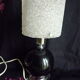 Vintage bedside lamp in Perspex, granite resin 1950