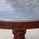 Empire guéridon, rotating marble top