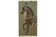 Painted canvas featuring a brown-coated Indian horse in profile. Contemporary.