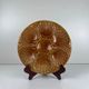 Set of 6 oyster plates in barbotine style by Secla, Portugal