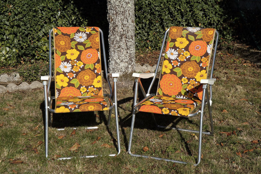 Paire de fauteuils de camping Kettler vintage 70's