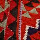 Vintage Orange & Blue Tribal Kilim Runner Rug, 95x320Cm