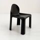 Black Chair Model 4854 Chair by Gae Aulenti for Kartell, 1970