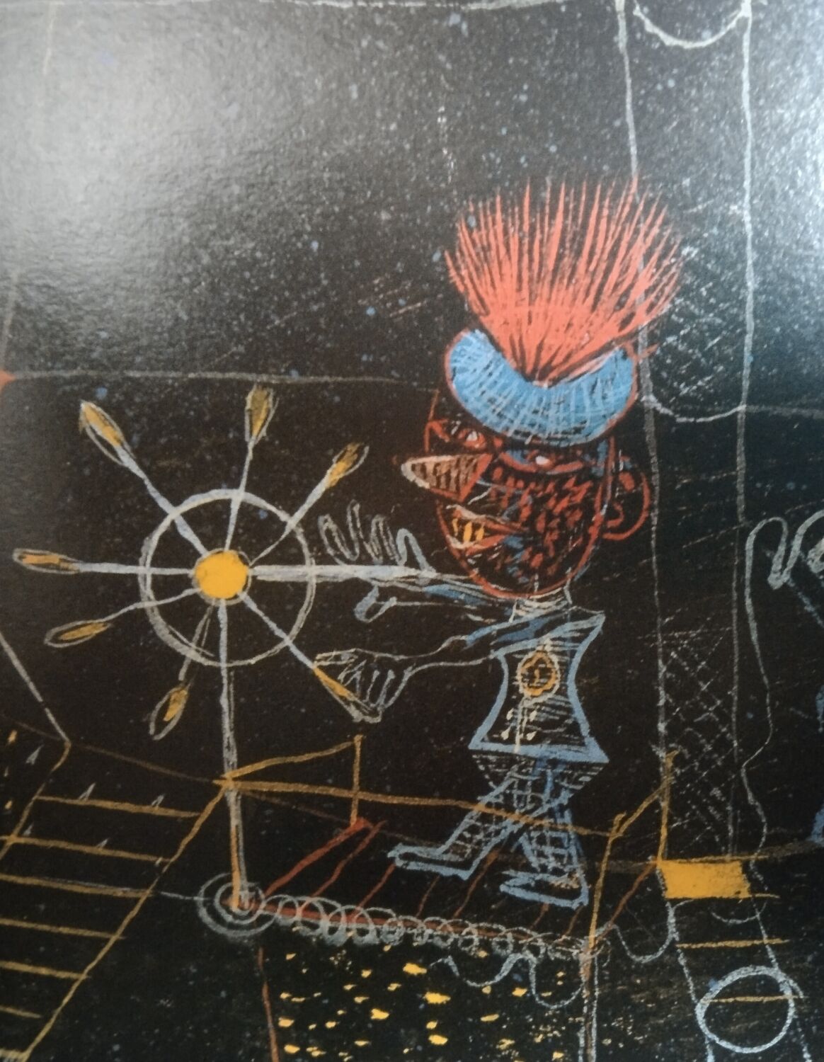 Affiche paul klee abenteurer-schiff 1927