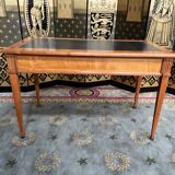 Desk full of Louis XVI style black leather