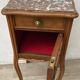 Nightstand Antique Wood and MARBLE
