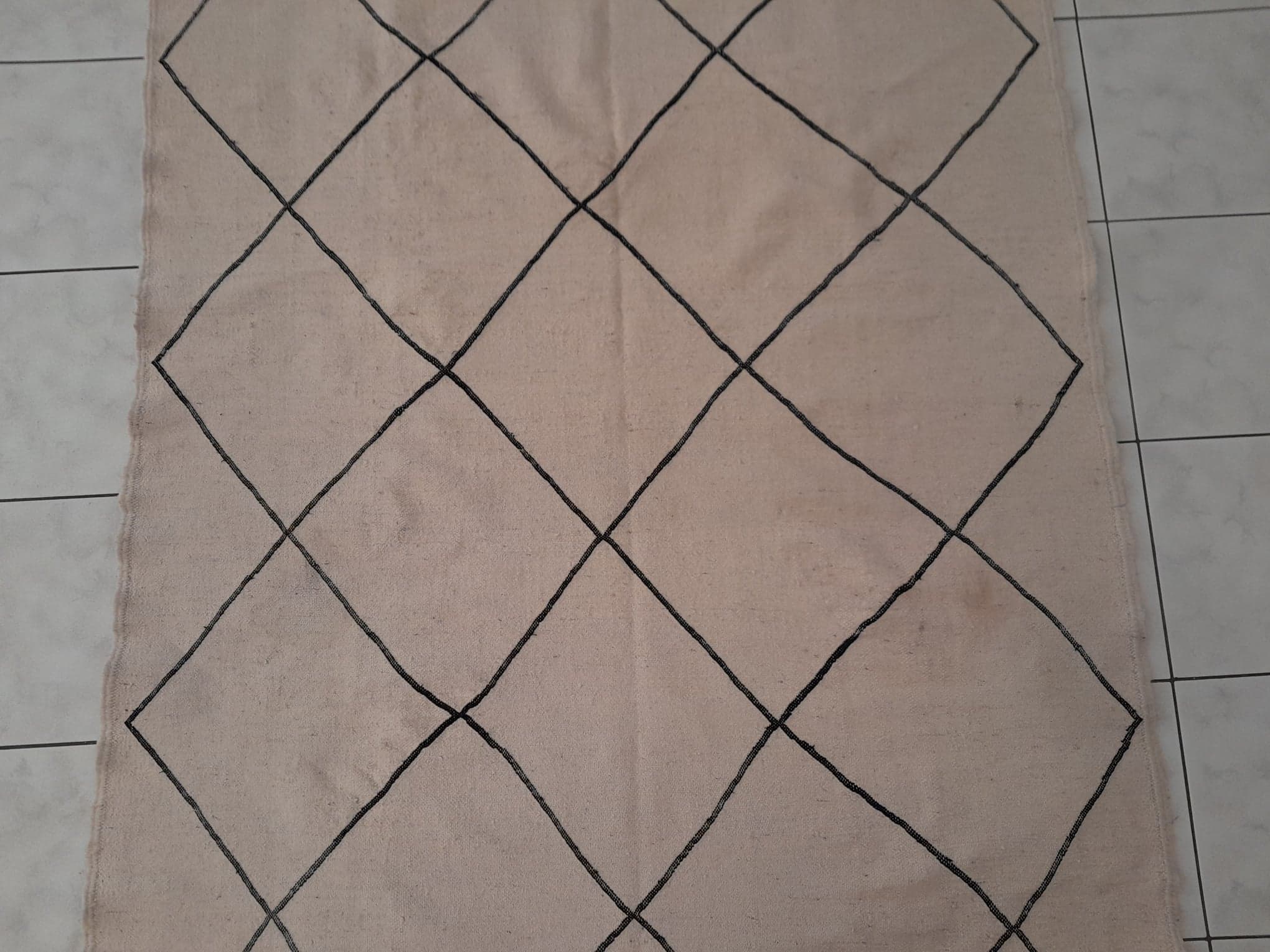 Handmade Berber Beni Ouarain Kilim 235x145cm