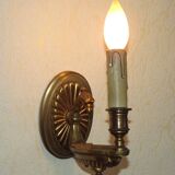 French Antique Brass Traditional Empire Eagle Head Wall Light 5219