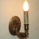 Traditional Empire wall light with eagle head in antique brass 5219