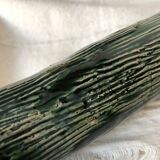 Two enamelled tubular vases