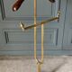 Valet de nuit travail français pieds griffes 1960 brass and wood