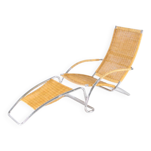 chaise longue en osier
