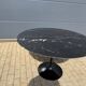 Original Knoll Tulip dining table (137cm) Nero Marquina glossy LIKE NEW!!