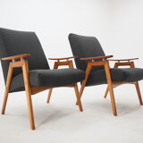 Pair of midcentury armchairs Czechoslovakia 1960s