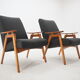 Pair of midcentury armchairs Czechoslovakia 1960s